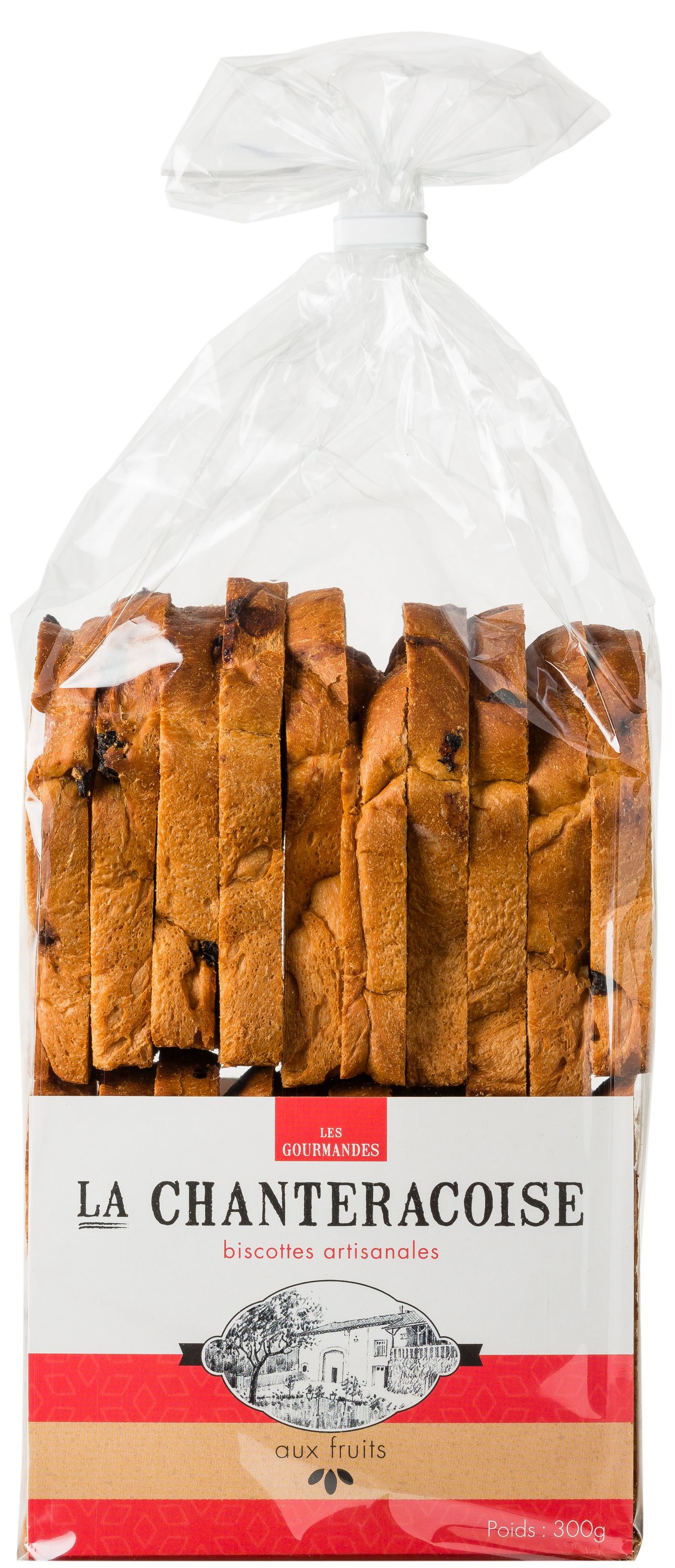 BISCOTTES GOURMANDES FRUITS ARTISANALES 300G
