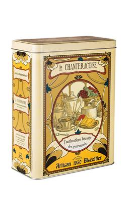 BOITE METAL ART DECO + 1 BISCOTTE AUTHENTIQUE 370G