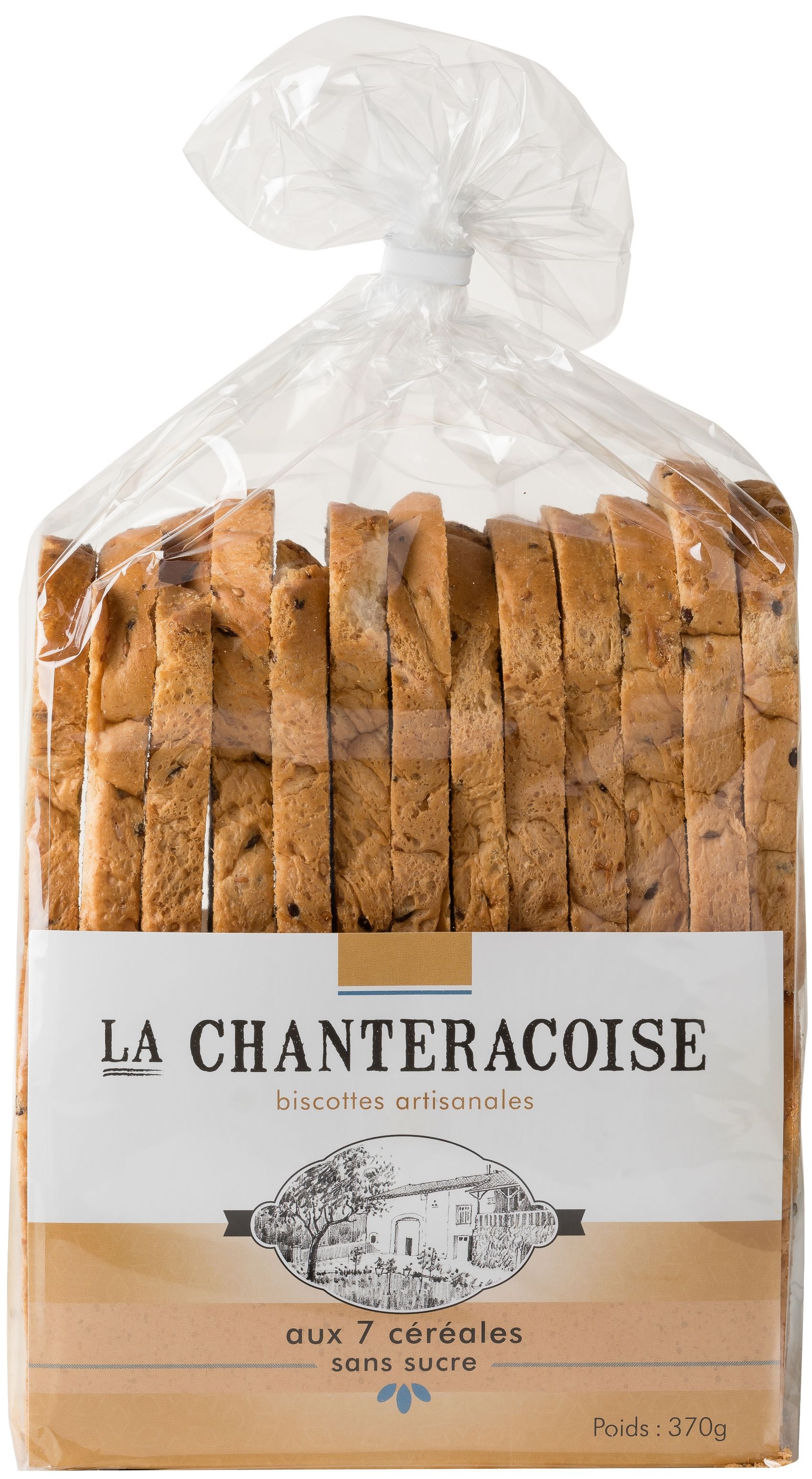 BISCOTTES 7 CEREALES SANS SUCRE ARTISANALES 370G
